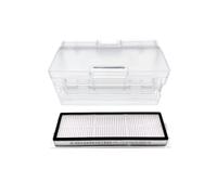 Vacuum Cleaner Dust Box HEPA Filter Spare Parts. Compatible for Dreame Bot W10 / W10 Pro Robot Vacuum Cleaner Accessories Dustbin With Flip Card Home Cleaning Tools. (Color : Dustbin With Filter)