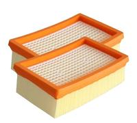 Vacuum Cleaner Filter，Compatible for KARCHER，MV Flat-Pleated Filter MV4 MV5 MV6 WD4 WD5 WD6 Wet and Dry Vacuum Cleaner Replacement Parts(2pcs)