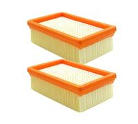 Vacuum Cleaner Filter,Compatible For Karcher，NT65/2 NT72/2, NT25 NT35, SE3001 SE2001, AD2 AD3 AD4, DS5500 DS6000, MV4 MV5 MV6 WD4 WD5 Vacuum Cleaner(F (2Pcs))