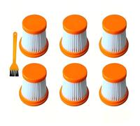 Vacuum Cleaner Filter Compatible with Rowenta ZR009009, EPA Filter for X-Touch AC9736 AC9736WO AM0 XTOUCH Handheld Vacuum Cleaner, Replacement Filter with Cleaning Brush (6)
