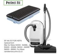 Vacuum Cleaner Filter for Miele S8340, Active AirClean Compatible with S4-S8 Series, C1 C2 C3 Compact Models, 1 Pack, Blue(Blue 1)