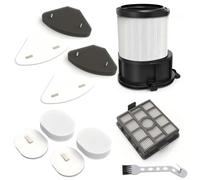 Vacuum Cleaner Filter Kit Replacement for Shark IP3251/IP3251C/IP3252/IP3251EUT - 1 Post Motor + 2 Pre Motor Foams & Felt + Dock HEPA + 2 Dock Foam & Felt Filters + Cleaning Brush