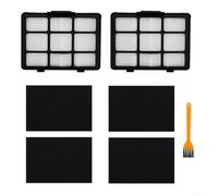 Vacuum Cleaner Filter Replacement Kit For EUREKA NEN170 Bagged Canister Washable Sponge HEPA Filters with Cleaning Brush (B)