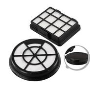 Vacuum Cleaner Filter Replacement Set Made of High-Quality Filter Material, Washable Dust Container Filter and Outlet Filter for Model B07C3NFCYC, 3-Piece Black/White