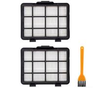 Vacuum Cleaner Filter Set for Eureka NEN180 Bagless Canister 2pcs with Cleaning Brush Designed to Capture Dust and Small Particles Effectively