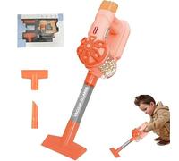 Vacuum Cleaner for Kids Age 3+, Pretend Play Electric Vacuum Cleaner Toy with Flat Nozzle,Childrens Play House Toys, Baby Sweepers, Children Role Playing Toys,Birthday Gift (Orange)