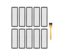 Vacuum cleaner HEPA filter accessory mop edge brush replacement spare parts, Compatible for Dream Bot Z10 Pro/L10 PLUS (Color : 1filter 10bags 1brush)