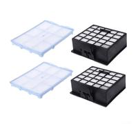 Vacuum Cleaner HEPA Filter for Siemens VS06 VSZ BSGL BSD Models 2 Pack Washable Polypropylene Non Woven Fabric for Capturing Dust Pet Dander Hair and Improving Indoor Air Quality(4pcs)
