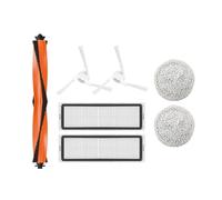 Vacuum Cleaner Hepa Filter Main Side Brush Mop Cloth Accessories，Compatible For Xiaomi STYTJ06ZHM，Compatible For Mijia Self Cleaning Vacuum Mop Pro (Color : 9pcs-)