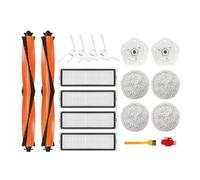 Vacuum Cleaner Hepa Filter Main Side Brush Mop Cloth Accessories，Compatible For Xiaomi STYTJ06ZHM，Compatible For Mijia Self Cleaning Vacuum Mop Pro (Color : 18pcs Side Brush)