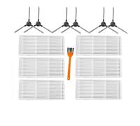 Vacuum Cleaner HEPA Filter ，Mop Cloth， Side Brush 。Compatible For Redmond RV-R450 RV R450 。Robotic Vacuums Cleaner Filters Parts Accessories (Color : SET 12PCS)