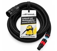 Vacuum Cleaner Hose for Kärcher WD Suitable for Bosch Click & Clean | 1.5 m hose - vacuum cleaner WD2 WD3 WD4 WD5 WD6 WD7 + tool sleeve sleeve suction tool Wekstatt wet and dry vacuum cleaner