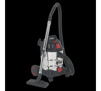 Vacuum Cleaner Industrial 20L 1400W/230V Stainless Drum Auto Start