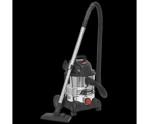 Vacuum Cleaner Industrial Wet & Dry 20L 1250W/230V Stainless Drum