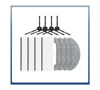 Vacuum Cleaner Main Brush Side Brush Hepa Filter Mop Rag Dust Bag Replacement Accessories. Comaptible For Neabot Nomo N2 (Color : Set F)