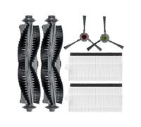 Vacuum Cleaner Main Brush Side Brush HEPA Filter Replacement Accessories. Comaptible For AIRROBO P20 (Color : Set M)
