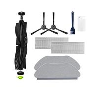 Vacuum Cleaner Main Side Brush Filter And Mop Cloth Replacement Accessories，Compatible For Qihoo Compatible For 360 S10 X100 MAX Spare Parts (Color : 19pcs- 01)