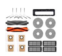 Vacuum Cleaner Main Side Brush Hepa Filter Mop Dust Bag，Compatible For Dreame L20 Ultra / X20 Pro Replacement Parts(Color:Packaging a)