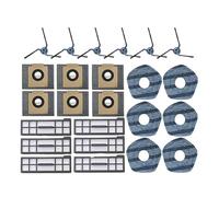Vacuum Cleaner Parts，Compatible for Eufy，X10 Pro，Compatible for Omni，Roller Side Brush Filter Mop Cloth Rags Pads Dust Bag(24pcs)