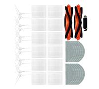 Vacuum Cleaner Parts,Compatible For Xiaomi E10 E12 Robot Vacuum Cleaner Main Side Brush Hepa Filter Mop Cloths Accessories Spare Parts Cleaning accessories