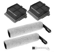 Vacuum Cleaner Parts Kit for Tineco for iFloor 5 Breeze, Replacement Brush Rollers and Washable Filters Accessory Set with Cleaning Brush for Pet and Family Households