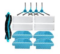 Vacuum Cleaner Parts, Main Side Brush, HEPA Filter, Mop Cloth, Compatible For Cecotec Conga 3290 3390 3490 3590 3690 3790 3890 Ultra (Color : Set18)