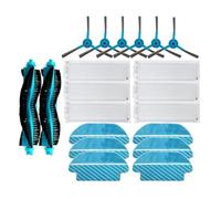 Vacuum Cleaner Parts, Main Side Brush, HEPA Filter, Mop Cloth, Compatible For Cecotec Conga 3290 3390 3490 3590 3690 3790 3890 Ultra (Color : Set22)