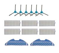 Vacuum Cleaner Parts Mop Cloth Dust HEPA Filter Roll Brush Side Brush Replacement Kit/Fit For Cecote.c/Fit For Conga 1390 / Fit For Cecote.c/Fit For Conga 1290 Sweeping Robot Set (Color : Army