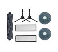 Vacuum Cleaner Parts Roller Brush Side Brush HEPA Filter Mop Cloth Rags Accessories. Compatible For Dreame L10s Pro / RLS6L Compatible For Xiaomi S10+ (Color : Set14)