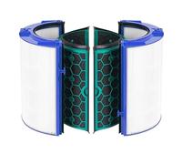 Vacuum Cleaner Purifier, Carbon Fiber Sealed 2-Stage 360 Degree Filter, Compatible For Dyson, TP04 HP04 DP04 TP05 HP05 (Color : A set)