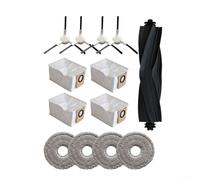 Vacuum Cleaner Replacement Accessories Kit for Dreame L10s Ultra and For Xiaomi X10+ Featuring 3.3L Dust Capacity Main Brush Mop Cloths Side Brushes (A)