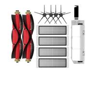 Vacuum Cleaner Replacement Accessories, Main Side Brush, Filter, Compatible For Xiaomi Vacuum Cleaner 1st Generation / 2 / 1S, SDJQR01RR SDJQR02RR SDJQR03RR E4 E5 S4 Max (Color : As Shown 11)