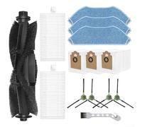 Vacuum Cleaner Replacement Accessories Set for Lefant M2 For Pro M2S For Pro with Main Brush Filters Mop Cloths Dust Bags and Side Brushes for Reliable Performance (A)