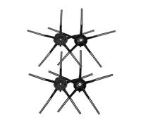 Vacuum Cleaner Replacement Accessories Spare Parts，Brush，Filter，Rags，Compatible For Xiaomi Mi Robot Vacuum Mop 2 Pro MJST1S (Color : 4pc 5-Armed brush-BK)