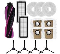 Vacuum Cleaner Replacement Accessory Set Compatible For Airbot L50 Master Robot, With Main Side Brush Filter Mop Cloth Floor Cleaning Accessories(A)