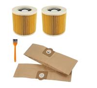 Vacuum Cleaner Replacement Dust Bag Filter，Compatible For Karcher WD3 Premium WD3200 WD 3300 MV3 Accessories A2004 A2054(3)