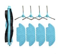 Vacuum Cleaner Replacement Parts Kit,Roller Brush Side Brush Mop Pad Spare Parts Accessories For Shellbot For SL60 (A)
