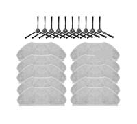 Vacuum Cleaner Replacement Parts Main Side Brush Hepa Filter Mop Cloth Wipe Cleaning Brush，Compatible For Qihoo，Compatible For 360 S10 X100 Max (Color : Set l)