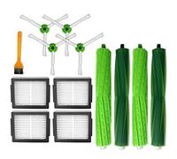 Vacuum Cleaner Replacement Parts Set Compatible with iRobot Roomba i7 i7+/ i7 Plus E5 E6 J7 J7+ Includes Multi Floor Brushes Main Brush Edge Brush Edges Mop Brushes HEPA Filter Refill Set Replacement