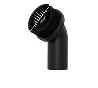 Vacuum Cleaner Round Brush Nozzle 55mm Black Plastic Replacement for | 55mm diameter round brush head with stiff bristles for detailed upholstery cleaning on compatible Panasonic vacuums