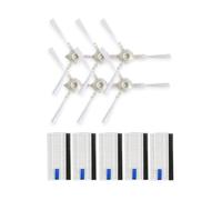 Vacuum Cleaner Spare Accessories Roller Brush Side Brush HEPA Filter，Compatible For Tefal，Compatible For Rowenta X-plorer Serie 75 RG7687 RR7687WH Robotic (Color : Side Brush 6pcs Filter 5pcs)