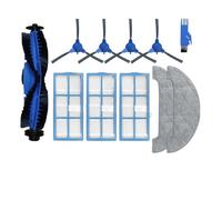 Vacuum Cleaner Spare Main Brush Side Brush Hepa Filter Mop Pad Rag Cloth Accessories，Compatible For Hosome G9070 (Color : SET 1)