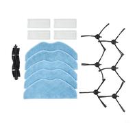 Vacuum Cleaner Spare Part For Tefal For X-Plorer Serie 75 S+, 16 Piece Set Replacement Accessories With 1 Main Roller Brush, 6 Side Brushes, 5 Mop Cloths And 4 Filters