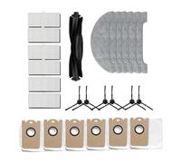 Vacuum Cleaner Spare Parts,Compatible For XIAOMI VIOMI S9 Black Mop Cloth Side Brushes Roll Brush HEPA Filters Accessories (Color : As shown u)