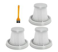 Vacuum Cleaner Washable Filter Handy Home Mini Wireless Filtering Dust Recyclable，Compatible For XIAOMI-MIJIA Vacuum Cleaner Filter Parts (Color : 3PCS and Brush)