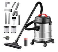 Vacuum Cleaner Wet and Dry Bagless 20L Cylinder Powerful Compact Cleaning-2000W Hinsinc Black One Size