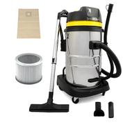 Vacuum Cleaner Wet & Dry Industrial Extra Powerful Stainless Steel 50L Hoover