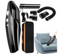 vacuum cleanerrrr - 30x9x6cm Strong Suction Device, PC Handheld Dust Remover, Rechargeable Compact Vacuum with Multi Brush Nozzles | Cleaning Tool for Vehicle, Kitchen, Computer, Sofa, Pet Hair