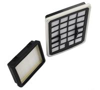 Vacuum Cleaners - 2-piece Plastic and Filter Paper Set Replacement Filter Kit for Eureka Nf for Apollo Bagless Canister Compatible with for Eureka Nf Series Plus for Apollo Canister Models
