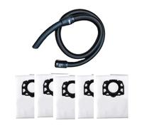 Vacuum Cleaners Home Appliance Accessories, Compatible for Karcher NT20 30 WD1 WD2 WD3 WD4 WD5 WD6, 5pcs Dust Bag with 2.5m Extra Long Hose.